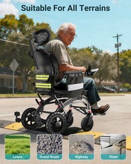 Ergonomic Electric Wheelchair – 35Lb Lightweight Electric Wheelchair, Black