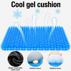 Honeycomb Gel Seat Cushion Breathable Chair Pad for Office Car Home Wheelchair B