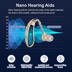 Hearing Aids for Seniors Rechargeable with Noise Canceling, Hearing Amplifier fo