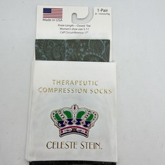 Celeste Stein Therapeutic Compressions Knee Length Women’s Socks Size 5-11