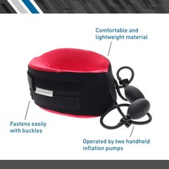 Body Sport TracCollar Cervical Neck Traction Device, Small/Medium, Fits 14” to