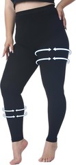 Plus Size 4XL Medical Compression Pantyhose for Women & Men, 15-20 mmHg Gradu…