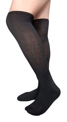 VEIGIKE Extra Wide Lymphedema Bariatric Socks Knee High One Size, Black