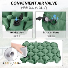 Inflatable Seat Cushion Ultralight, Compact Air Pad with Storage Bag Travel