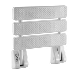 VEVOR Foldable Shower Seat Wall Mounted Folding PP Shower Bench 220LBS Loading