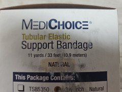 MediChoice Tubular Elastic Support Bandage Natural Size: G 4.5″x 11 yds MADE USA
