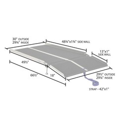 67″ L x 30″ W – Silver Spring Aluminum Patio Track Ramp