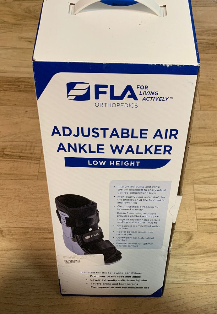 FLA ORTHOPEDICS ANKLE WALKER LOW HEIGHT ~ SIZE MEDIUM RIGHT OR LEFT