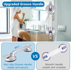 19″ Portable Suction Shower Grab Bar – 300lb Capacity Bath Handle