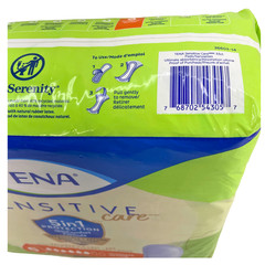TENA Sensitive Care Serenity Pads Size 6 Ultimate Absorbency 33 Count 2 Pack Bun