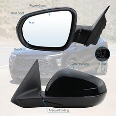 eft Driver Side Mirror Compatible with 2024 2025 2026 Chevy Trax – Manual L