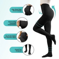 Women Men Compression Pantyhose Graduated Stockings Medical Varicose Veins Edema