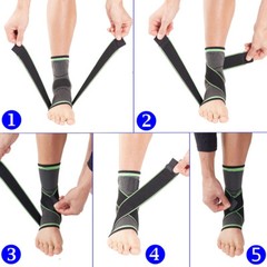 Adjustable Ankle Support Compression Strap Achilles Tendon Brace Sprain Sports