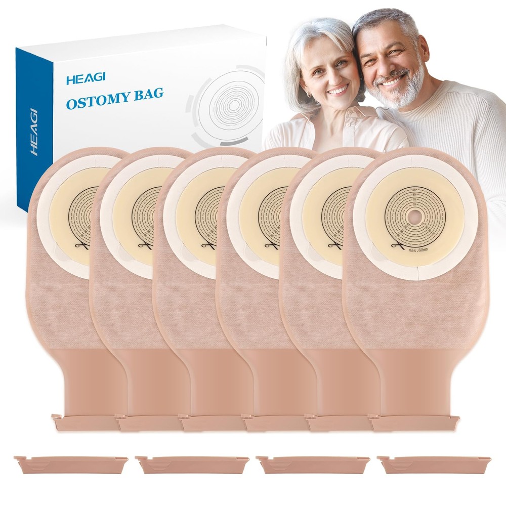 30 Pack Colostomy Bags Ostomy Supplies, One Piece Ostomy Colostomy Bags, Drai…
