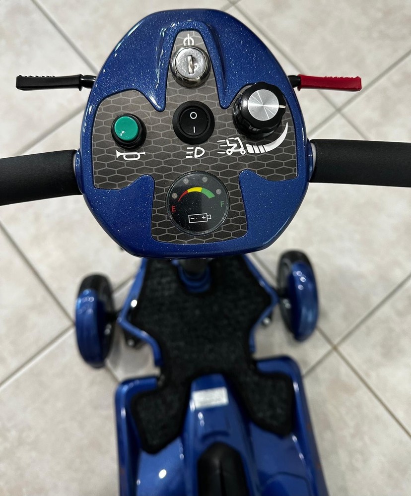 Heartway S19F Foldable 4-Wheel Mobility Scooter 115 kg Capacity Blue/Black