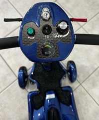 Heartway S19F Foldable 4-Wheel Mobility Scooter 115 kg Capacity Blue/Black