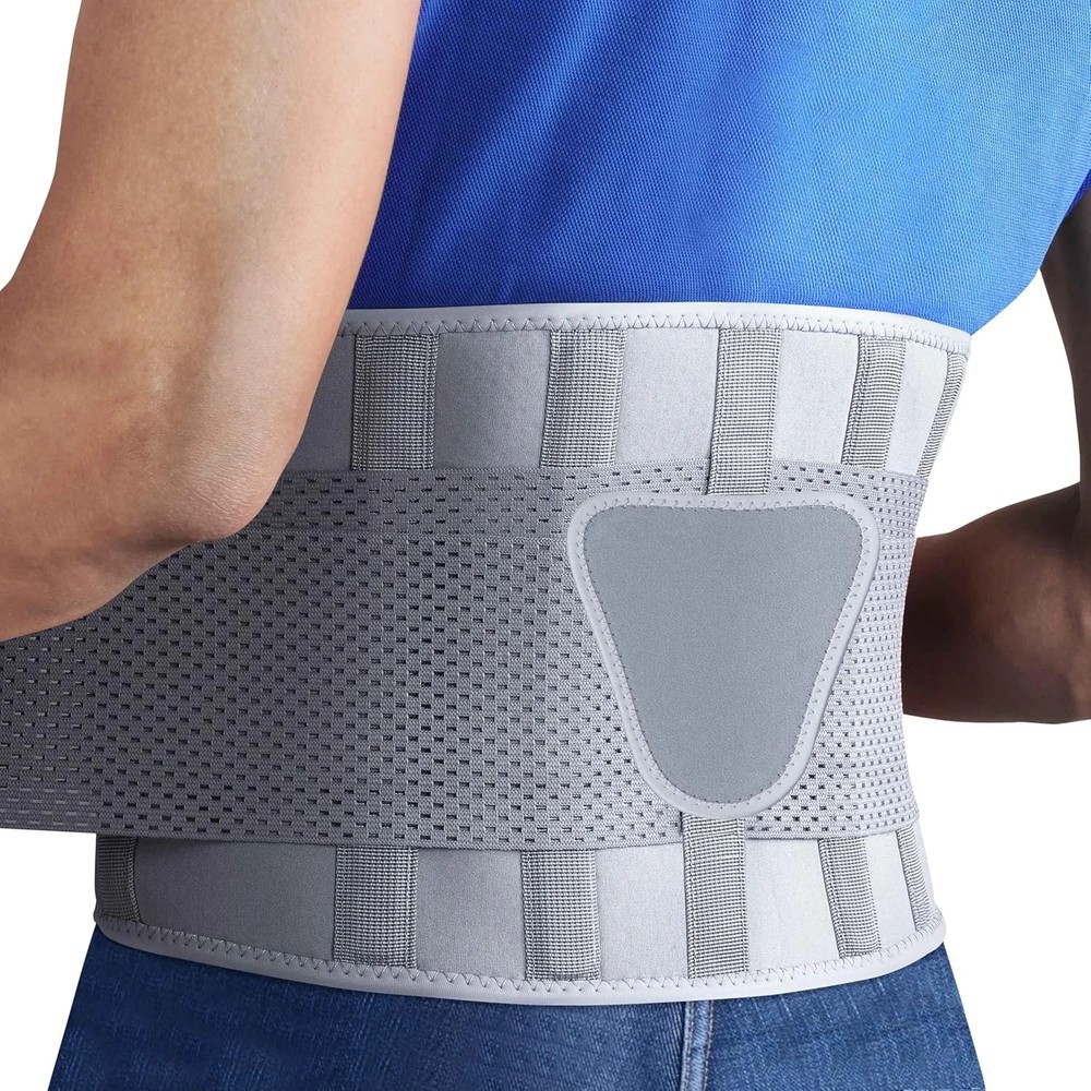 FEATOL Back Brace for Lower Back Pain, Breathable Back Support Belt for Women &