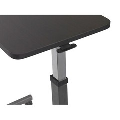 Over the Bed Side Table Wheels Hospital Overbed Rolling Tray Adjustable Bedside