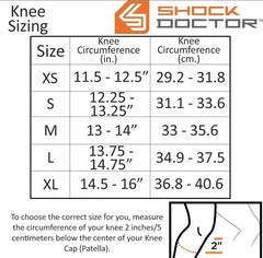 Shock Doctor 870 Knee stabilizer with flexible support stays size small