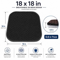 SMIUPIN New Summer Cooling Ventilated Big Air Mesh Seat Cushion Pad for Car,U…