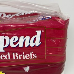 Vintage Depend Fitted Briefs 18 Diapers Large 1996 USA Leakage Barrier 90s NOS