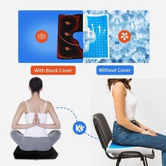 Bed Sore Cushions for Butt w/ Removable, Washable Black Cover for Post-Operative