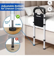 BigDolphin Bed Rails for Seniors – Adjustable Bed Cane Supports 350LBS