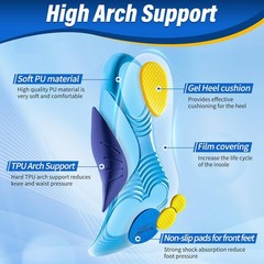 Dr Scholls Insoles Men WORK Massaging Gel Full Shoe Insole Sz 8-14 (1 pair) Bran