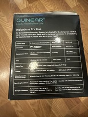 QUINEAR Air Compression Recovery System Sequential Leg Massager Therapy Boots, M