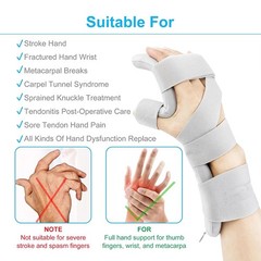 Wrist Support Plate Adjustable Night Hand Splint Brace Orthopedic Wrist Rest.