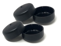 Deluxe TuffCovers Walker Glide Caps – 2 Pairs (Black) Black