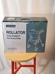 Cosydora Rollator Walker For Seniors w/ Seat Ultra Lightweight Heavy Duty 350lbs