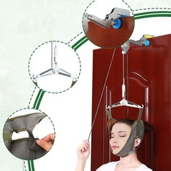 Over Door Neck Traction Device Cervical Pain Relief Stretcher Brace Support