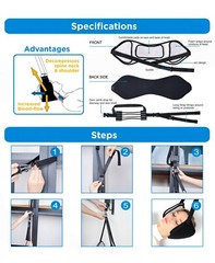 Head Sling Hammock Stretcher – Back Pain Relief Cervical Traction Doorknob Sling