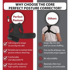Core Products Perfect Posture Corrector, Fully Adjustable, Breathable Shoulder