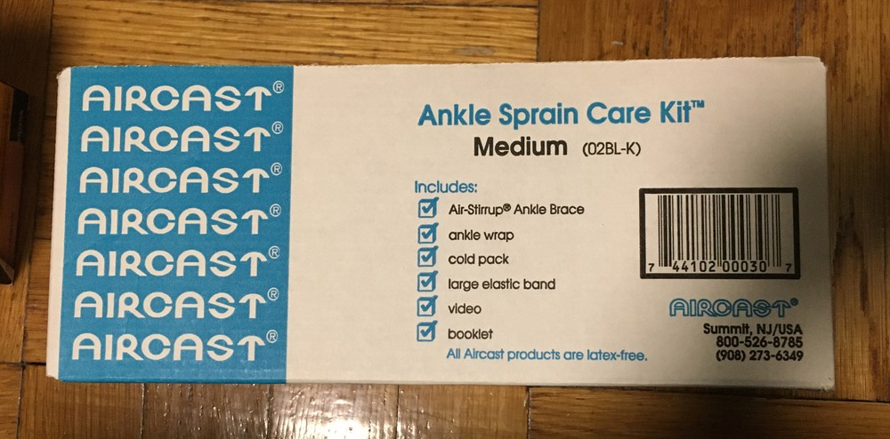 Aircast Ankle Sprain Care Kit Medium 02BL-K