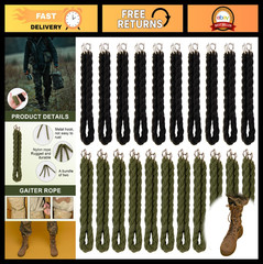 Elastic Boot Straps Pack – Reinforced Metal Hook Bands for Outdoor Field Service