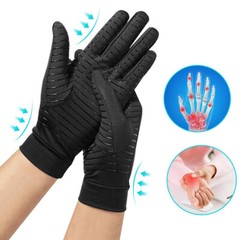 S / M / L / XL Copper Compression Gloves Fit Arthritis Hand Support Pain Relief