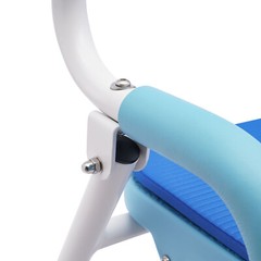 Blue EVA 21.26 *20.47-24.4*29.13-33.07in Shower Folding Toilet Seat With Commode