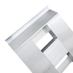 2 Pack Rectangular Trailer Ramp Aluminum Truck Car Trailer Ramp 6000 lbs