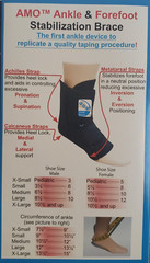 BRAND NEW!! Lace Up/Adjustable AMO Ankle Brace Achilles Metatarsal Orthosis