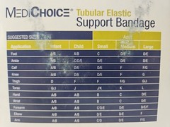 MediChoice Tubular Elastic Support Bandage Natural Size F 4 In x 11 yds MADE USA