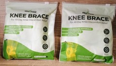 2 Wellnee Knee Braces with Silicone Padding Compression Sleeve Joint Support