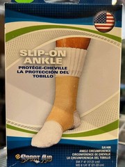 SportAid Slip-On Ankle (Ankle circum. 10.25-11.25 Inches) Beige X-Large
