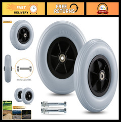 8″ x 2″ Solid Caster Wheels for Electric Wheelchair – Durable Replacement Tires