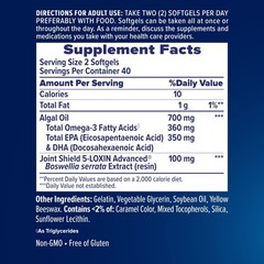 Osteo Bi-Flex Advanced Omega-3 Joint Complex Algae 80 Count (Pack of 1), N/a