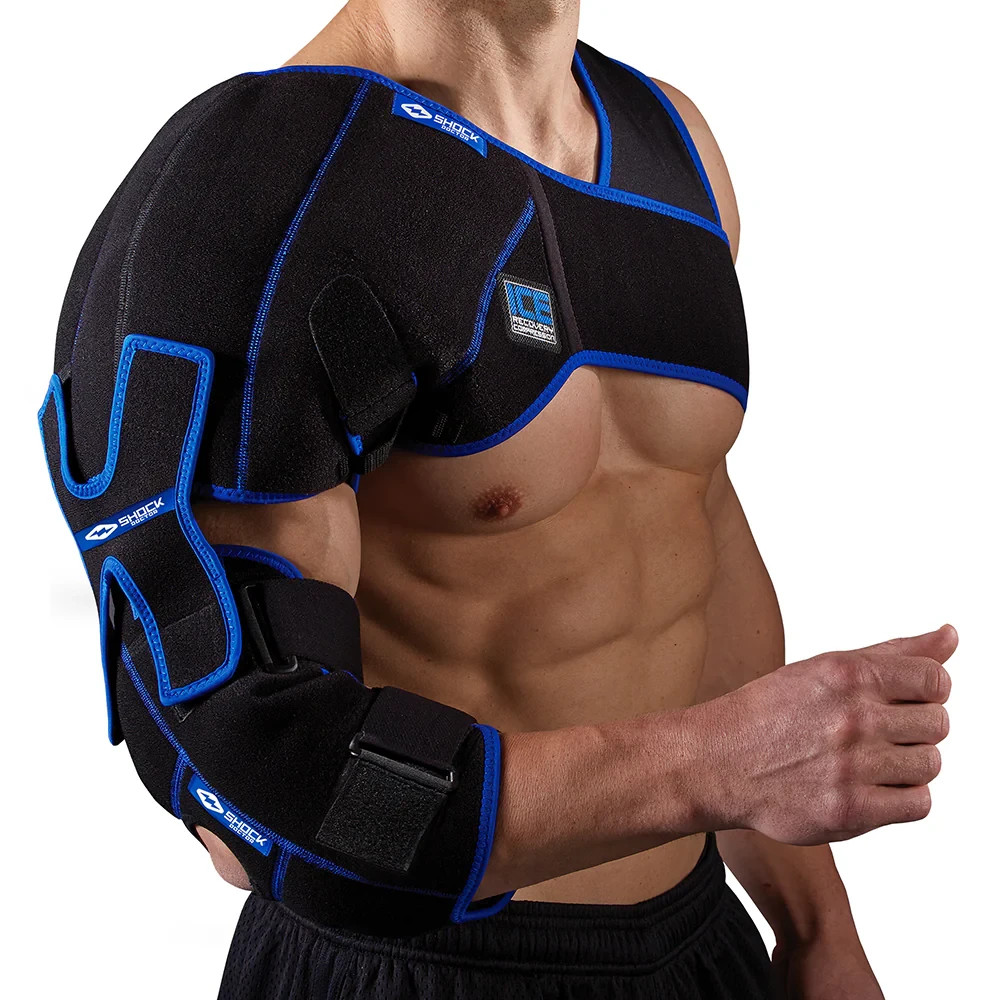 SHOCK DOCTOR Ice Recovery Shoulder + Elbow Hot/Cold Compression Wrap – S/M