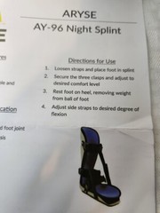 Aryse-96 Lunar Level Night Splint Size Small