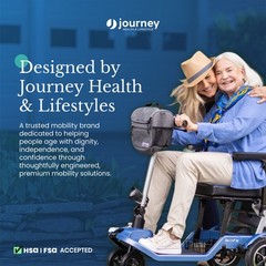 Journey Air Electric Power Chair, Foldable Powered Wheelchair, TSA-Compliant