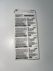 4 Rayovac Extra Advanced Size 13 Hearing Aid Batteries 1.45V Zinc Air